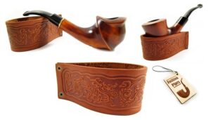 New Genuine Leather Pipe Stand