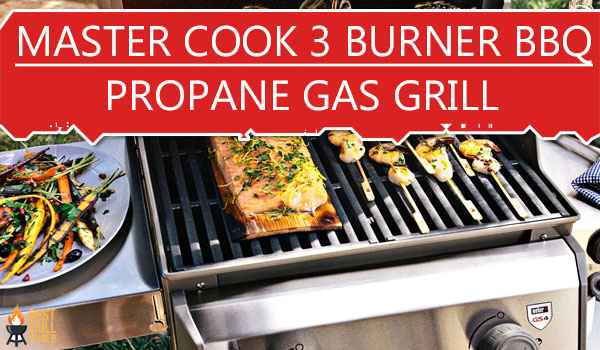 MASTER COOK 3 Burner BBQ Propane Gas Grill