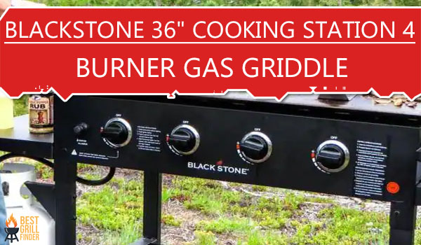 Blackstone 36" Cooking Station 4 Burner Gas Griddle