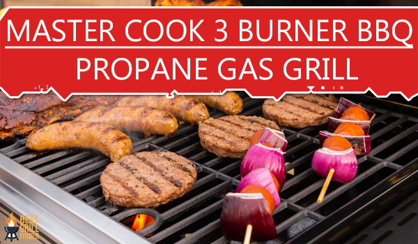 MASTER COOK 3 Burner BBQ Propane Gas Grill