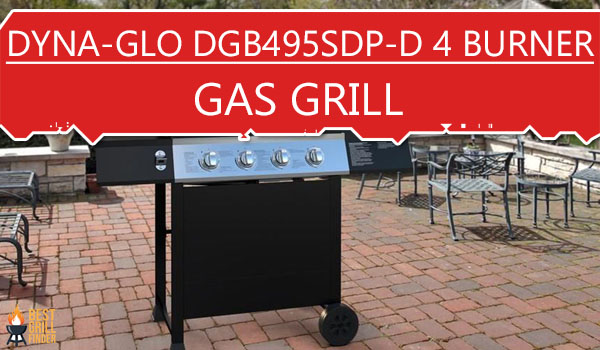 Dyna-Glo DGB495SDP-D 4 Burner Open Cart Propane Gas Grill